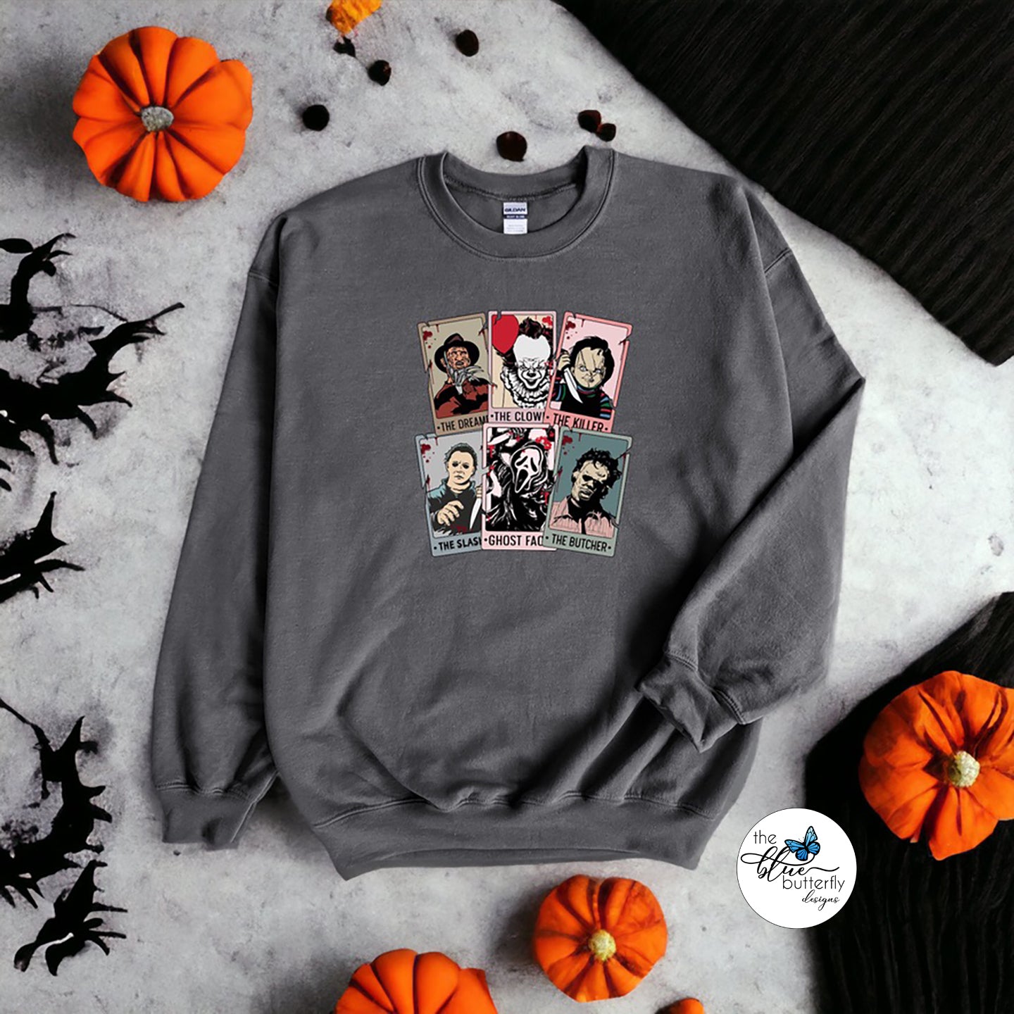 Horror Cards Crewneck Sweater
