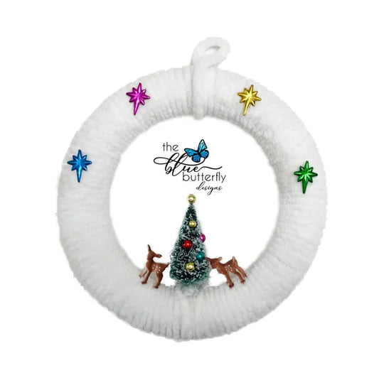 White Christmas Wreath