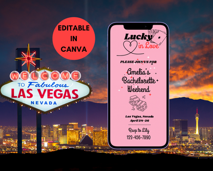 Lucky In Love Invitaiton