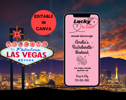 Lucky In Love Invitaiton