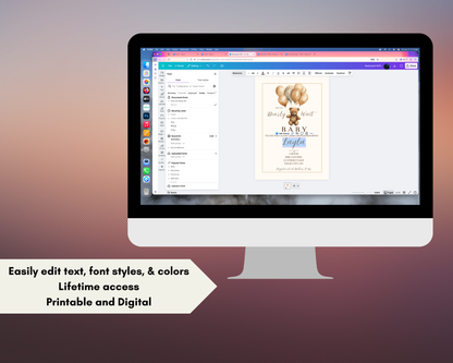 Teddy Bear Baby Shower Invitation