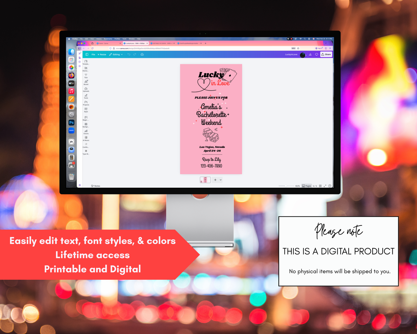 Lucky In Love Invitaiton