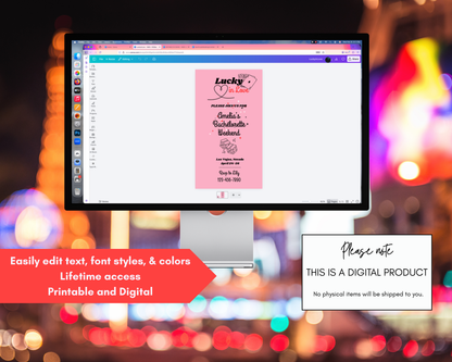 Lucky In Love Invitaiton