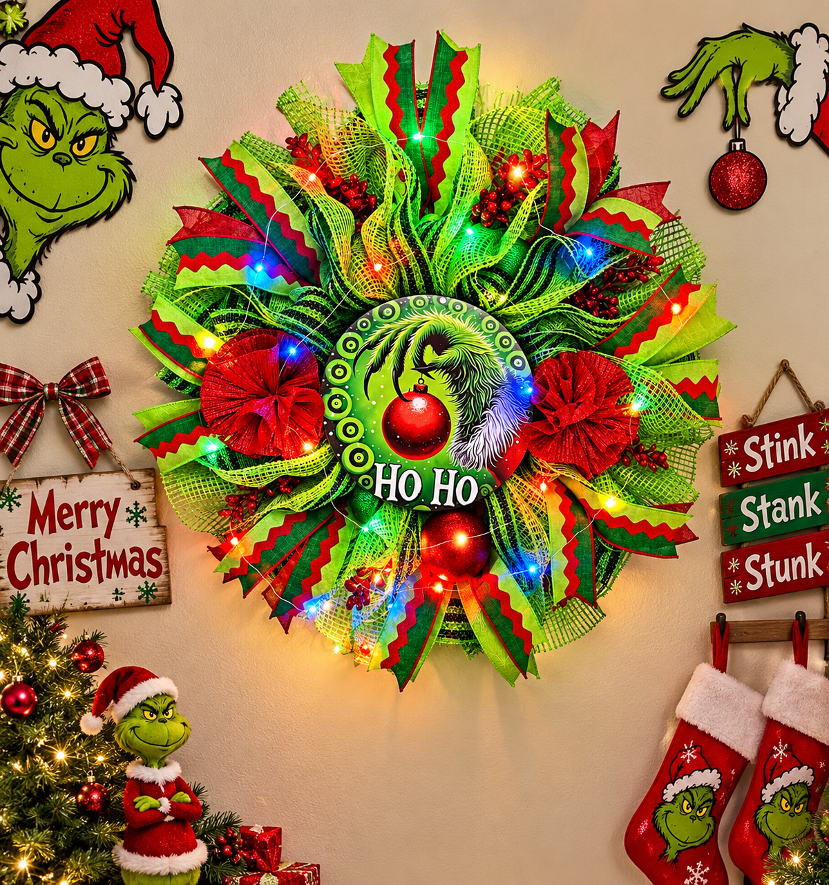 Gr!nch Wreath