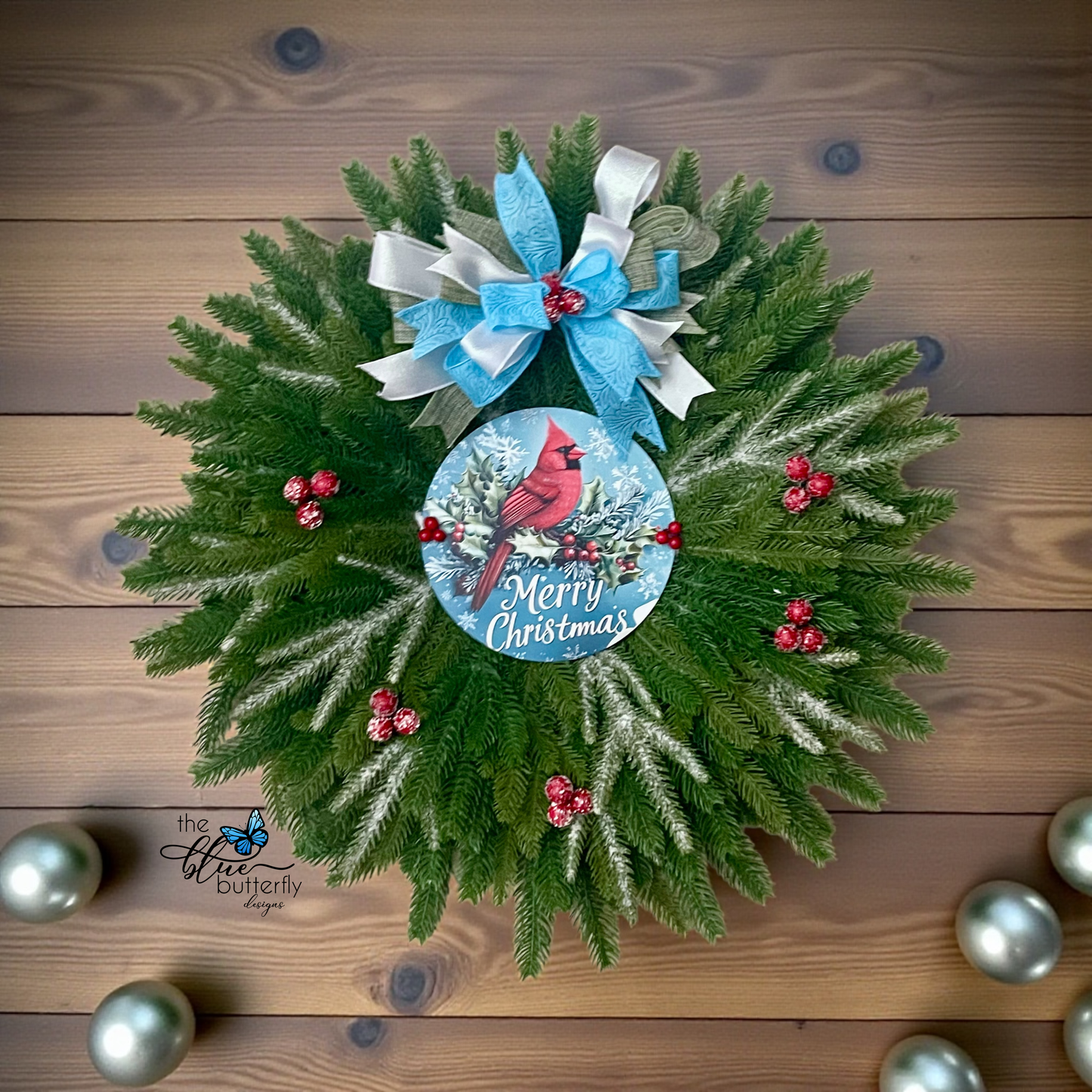 Cardinal Christmas Wreath