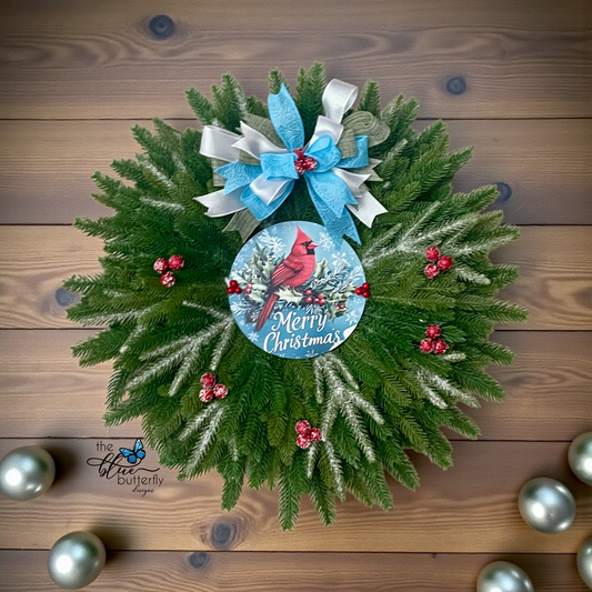Cardinal Christmas Wreath