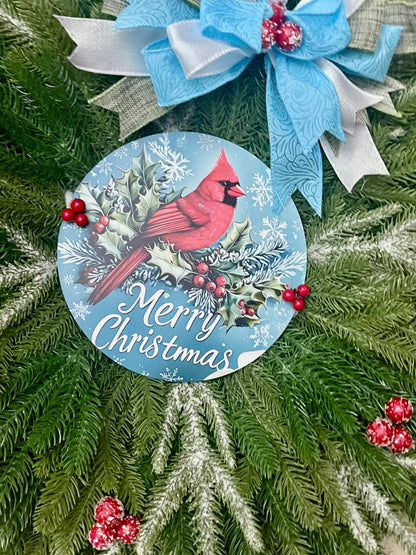 Cardinal Christmas Wreath