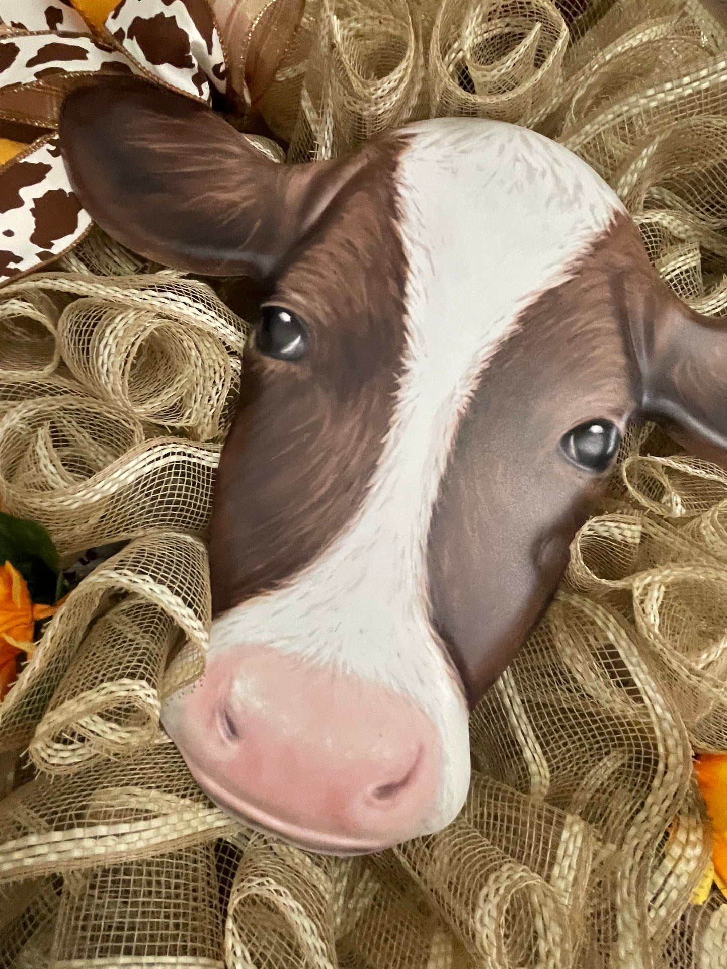 Brown Cow Wreath