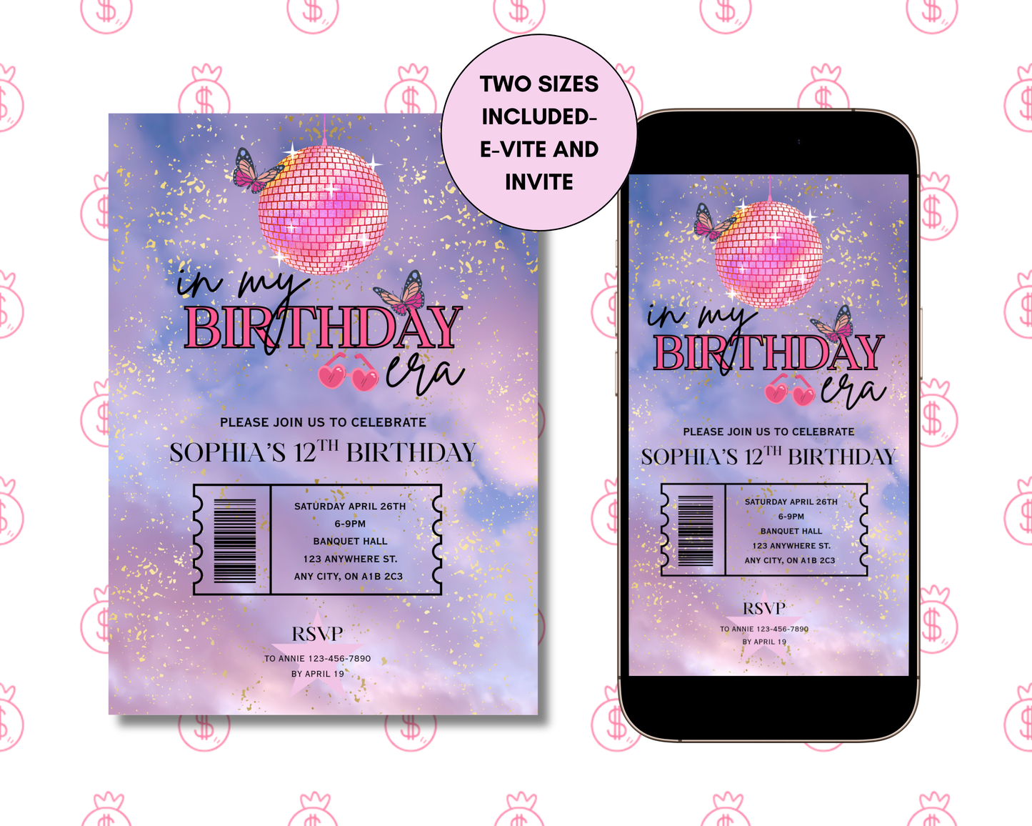 In My Birthday Era Editable Invite