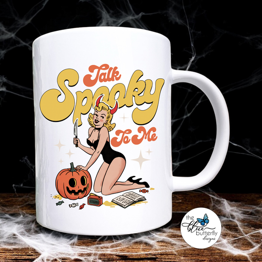 Talk Spooky Mug