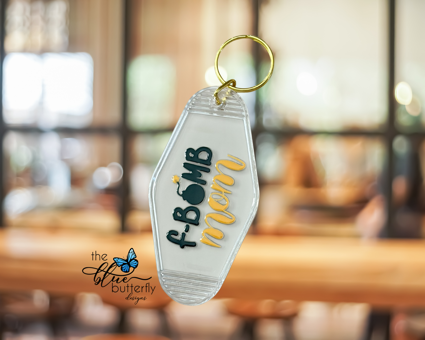 F Bomb Mom Keychain (CLEAR)