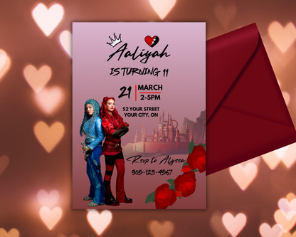 Red Birthday Invitation