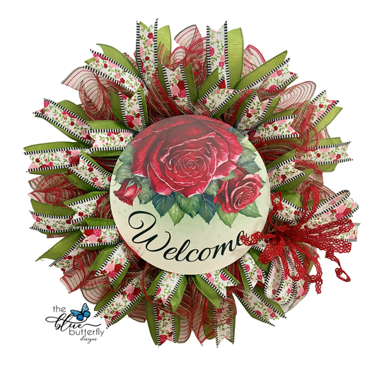Welcome Rose Wreath