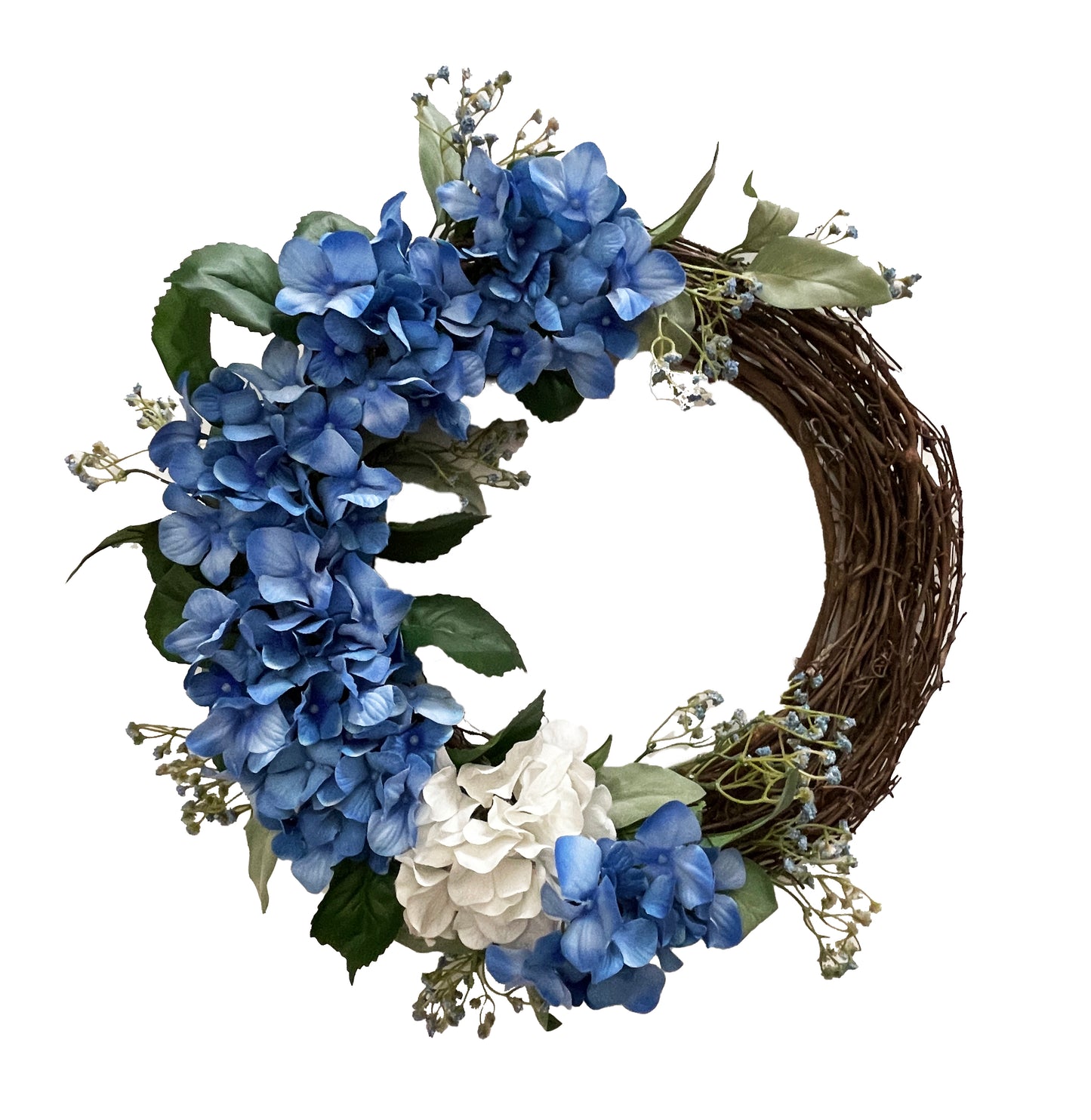 Blue Hydrangea Wreath