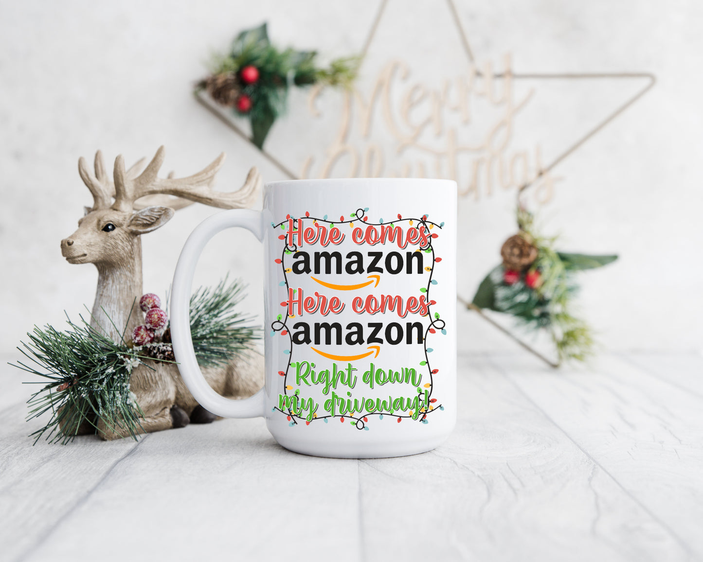 Here Comes Amazon Mug