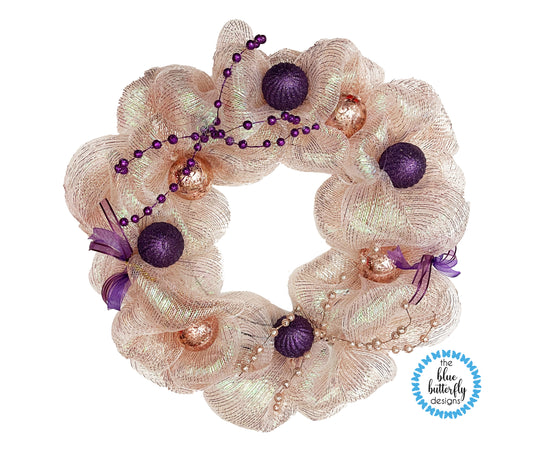 Plum Drop Wreath