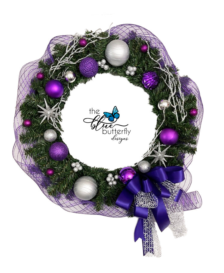 Purple Wonderland Wreath