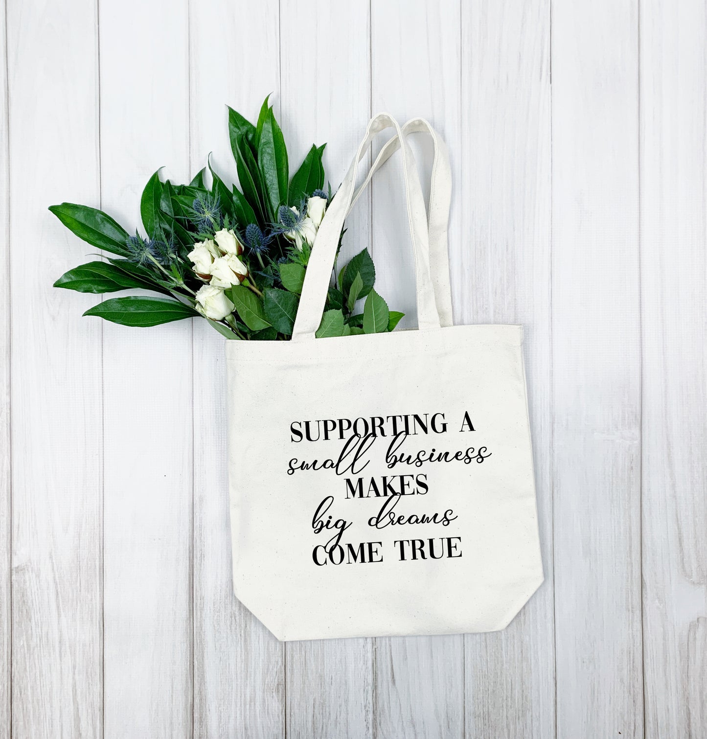 Supporting A Small Business Tote Bag